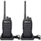 Retevis RT617 Walkie Talkie, Funkgerät Set, 16 Kanäle, 1200mAh, VOX, Nicht Magnetisches Mikrofon, Lizenzfrei PMR Funkgerät, Wiederauflabar, Reisen, Abenteuer im Freien (1 Paar, Schwarz)