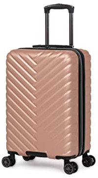 Kenneth Cole Reaction Madison Valise carrée Extensible à Chevrons rigides pour Femme, Rose Gold, 2-Piece Set (20 & 28), Madison Valise carrée Extensible à Chevrons rigides pour