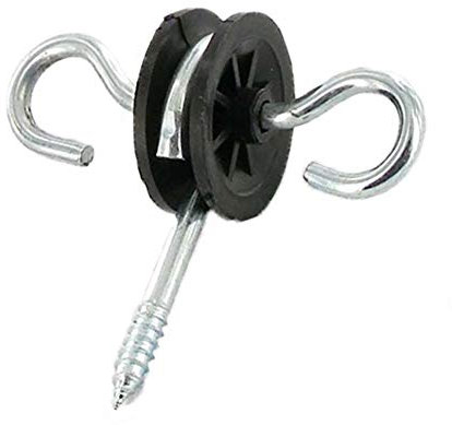 T&F tooloflife 5pcs Electric Fence Gate Handle Insulators Anchors Tape Screw Poly Rope Fencing