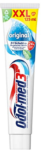 Odol-med 3 Zahnpasta, Original, mit 3in1 Schutz für starke Zähne, gesundes Zahnfleisch** und frischen Atem, 125 ml