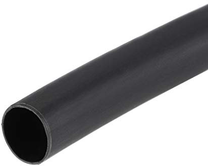sourcing map Heat Shrink Tubing, 1/4(6mm) Dia 3:1 rate Shrinkable Tube Cable Sleeve 10ft - Black