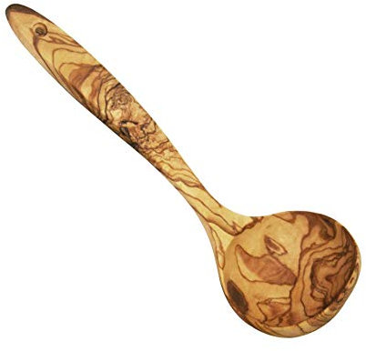KeboLiv Suppenkelle/Suppenschöpfer aus Olivenholz, 33 cm