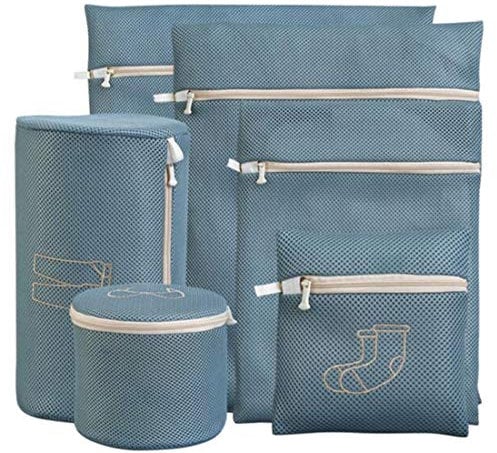 NOVAGO Lot complet de 6 filets à linge toutes tailles (sac de lavage) spécialement conçus pour vos divers linges sensibles ou de qualité