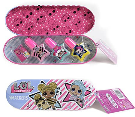 L.O.L. Surprise Nail Beauty Tin - trendige und bunte Metallbox mit Nagellack-Set - Maniküre für Mädchen - Schminke für Mädchen