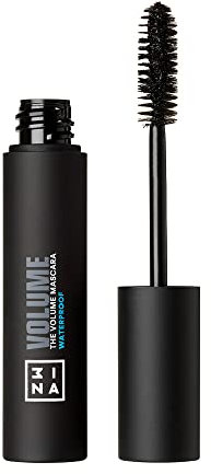 3INA MAKEUP - Vegan - Cruelty Free - The Volume Mascara Waterproof 900 - Schwarz - Wasserfest -Schwarz Wimperntusche für Volumen und Definition - dichte und volle Wimpern -Lang anhaltende Formel -