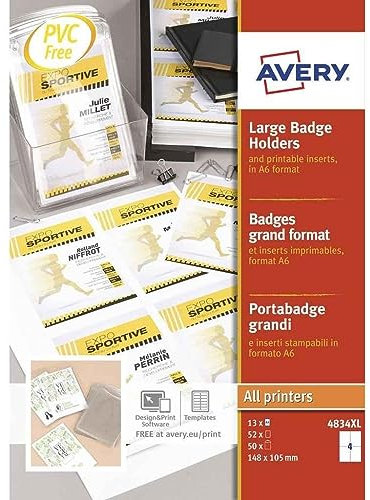 AVERY A6 Ausweishüllen mit Einsätzen, 3 x 50 Stück