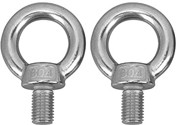 2Pcs Edelstahl Hebering Ringschraube Heavy Duty M16/M18/M20 Marine Grade Ringschraube Schrauben Hebeöse Mutter(M16)