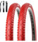2 x Kenda K-935 Fahrradreifen Fahrradmantel Rot 40-622 (28 x 1,5) inkl. Reifenheber
