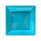 Assiette Bleu Turquoise Jetables Réutilisables | Lot de 36 Assiettes Bleues Azur Lavables à Froid | Assiette Carrée Plate 23X23 cm | Décoration de Table Particuliers et Entreprises