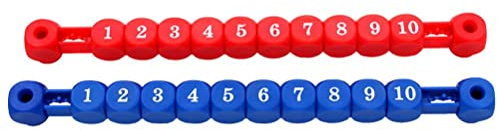 Wsrcxx 2 x Fußball-Bewertungszähler, 2 Tischfußball-Score-Zähler, Markierungen, Fußball, Scoreboard Standard-Fußballtische