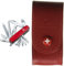 Victorinox Ranger Couteau de Poche Suisse, Léger, Multitool, 21 Fonctions, Lame, Tire Bouchon, Ciseaux, Rouge & Etui cuir pour Couteau Suisse, rouge