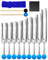 Stimmgabel-Set, 9-teilig, Stimmgabeln mit Reflexhammer für DNA-Heilung, Chakra-Soundtherapie, für Buddhisten, Yogalehrer, Klangheiler (174 Hz, 285 Hz, 396 Hz, 417 Hz, 528 Hz, 639 Hz usw.)