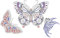 SUPERDANT Butterfly Bling Rhinestone Iron on Transfers Butterfly Crystal Rhinestone Decals Diamond Heat Transfer Sticker for Clothing T Shirts Pants Hoodies Bags DIY Decoration