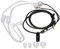 Zunate LC049 Binaurale In-Ear-Luftkanal-Kopfhörer 3,5-mm-Audio-Anti-Strahlungs-Headset, Luftschlauch-Ohrhörer Strahlungsfreie Rauschunterdrückungs-Kopfhörer für Laptop-Tablet(Schwarz)