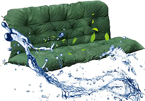 wasserdichte Veranda-Kissen für den Außenbereich,Bank Couch Kissen Rückenlehne Outdoor Garten Schaukel Sitzkissen Dickes Schaukel Sofa Pad Sofakissen Home Sitzkissen (C 40inx40inx4in(100x100x10cm))