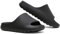 Jesindr Ciabatte Uomo Donna Estive Mare Pantofole Cozy Slides Casa Foam Slide Piscina Scarpe Nuvola Slippers Gomma Sliders Estivi Sandali, Nero, 44 EU