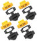 APKLVSR 4X Stück XT60BE-F Hochstrom Einbaustecker mit Gummikappe, Schrauben für Lipo Akku XT60 Stecker, Gummikappe,Goldstecker Staub Wasser Geschützt 2Pin
