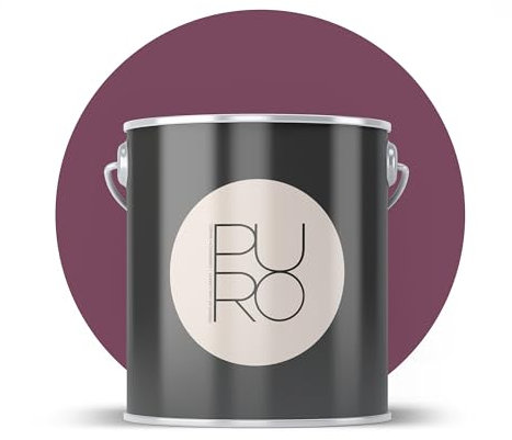 livingwalls PURO Premium Peinture murale c2012 – Peinture de peintre à très haut pouvoir couvrant – Peinture d'intérieur mate de qualité supérieure Violet – 1 l