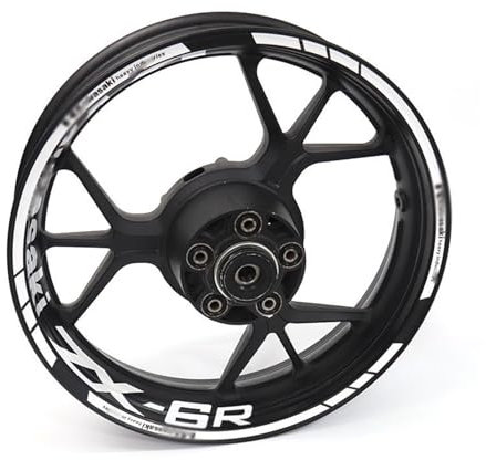Motorrad Aufkleber Motorrad Aufkleber Felgenaufkleber Für K&awasaki Für ZX-6R Für Zx-6r Für ZX6R Radaufkleber Felgenaufkleber (Color : 7)