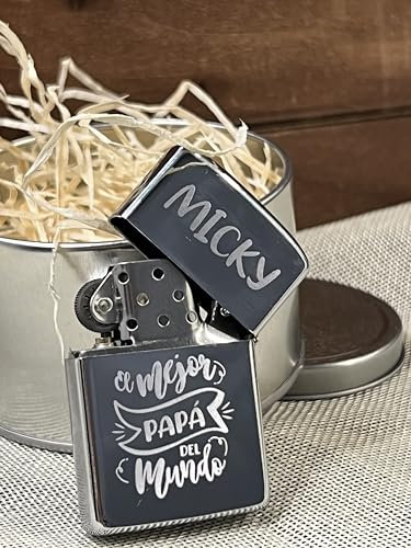 Uvimark | Mechero Personalizado | Encendedor Personalizado | Regalo Día del Padre | Regalo para Hombre y Mujer | Mechero con Foto o Texto