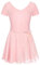 FONLAM Mädchen Ballettkleid Balletttrikot Kurzarm Tanzkleid Tanzbody Turnanzug Ballettrock Tutu Kinder Ballettanzug Baumwolle (9-10 Jahre, Rosa)