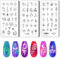 PH PandaHall 3 Stück Mond Sonne Nagel Schablone Stempel, Traumfänger Nail Art Stempelplatte Nagelstempel Nagelstempelplatte Drucken Nagelschablonen Nagelbildplatten Für Den Maniküresalon