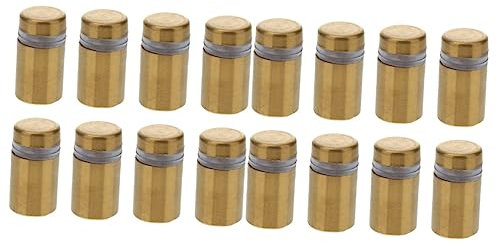 GLEAVI 16pcs Sign Standoff Screws Wall Standoff Fixings Stainless Steel Advertising Screw Nails