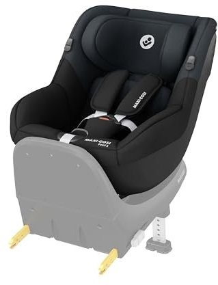 Maxi-Cosi Pearl S i-Size, Baby Autositz, 3 Monate–4 Jahre, max. 18 kg, 61–105 cm, Auto Kindersitz, 5 Liegepositionen, Easy-in Gurthaken, G-CELL Seitenaufprallschutz, Tonal Black