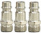 3 PCS Raccord Rapide Air Comprimé, Raccord Pneumatique, Raccord Air Comprimé, Embout Compresseur Air, Raccord Compresseur, Embout Compresseur, Raccord 1/4, Raccord Pneumatique 1/4