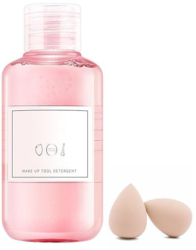 Leonshco 150ml Make up Pinsel Reiniger, Sanft Sicher Makeup Brush Cleaner, Flüssiger Reiniger, Effektives Schmutz & Verunreinigungen Entfernen für Make-Up Pinsel Schwamm Puderquaste