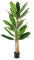 COSTWAY 195 cm Kunstpflanze Tropische Palme, Künstliche Paradiesvogel Pflanze, Zimmerpflanze mit stabilem Topf & 27 Blättern, Bananenbaum für Garten Büro Zimmer Dekoration, Grün