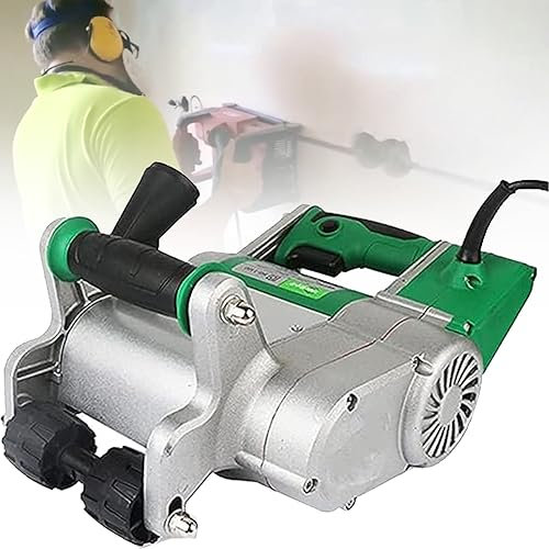 Electric Wall Chaser - Dust Free Wall Groove Cutting Machine, For Cement Sand Bricks - Includes Carry Box