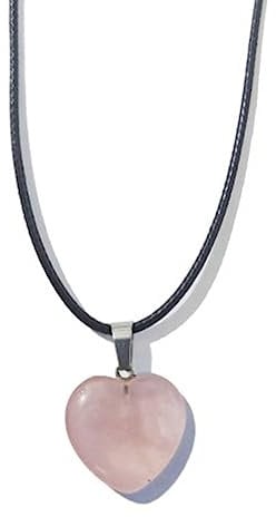 Ldabrye Necklaces for Women Natural Malachites Rose Quartzs Pendant Necklace Simple Pendant Necklace for Women Men Jewelry Necklace Gift 20mm Trendy Jewelry Dainty Necklace Pendant Necklace