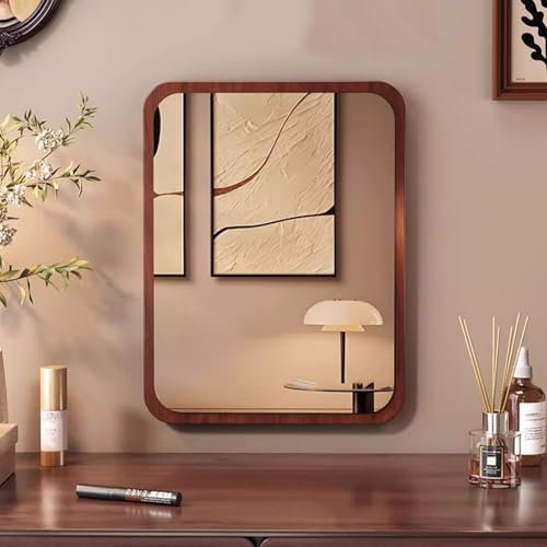 FLIPP Schminkspiegel Home Desktop Desktop Schlafzimmer Frisiertisch Spiegel Retro Schminkspiegel Wandspiegel(30x40cm)