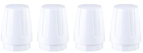 4 x Wasserverteiler-Handradschalter, Ersatzventile, Abdeckungen für Fußbodenheizung, Heizkörperventile, Kappen