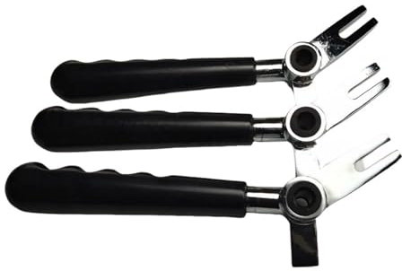 3 gerade Handhebel, Zubehör, schwarze Griffe, kompatibel mit Vevor, Ersatzteile for Softeismaschinen