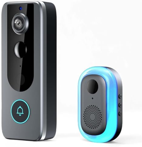 LUCKKY GuardianBell Pro – Smart WiFi Doorbell & Cam in One, Wireless Doorbell Camera, Battery-Powered Video Doorbell, Live View and Two-Way Audio, Motion Alerts, Auto Snapshots and Local Recordings