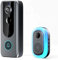 LUCKKY GuardianBell Pro – Smart WiFi Doorbell & Cam in One, Wireless Doorbell Camera, Battery-Powered Video Doorbell, Live View and Two-Way Audio, Motion Alerts, Auto Snapshots and Local Recordings
