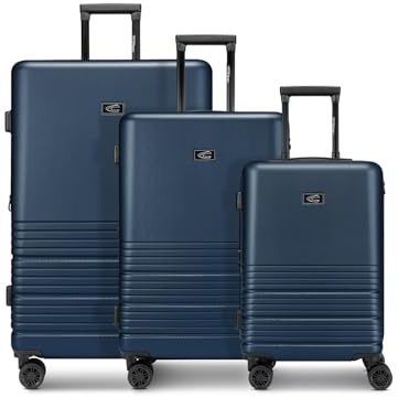 camel active Koffer-Set 3-teilig für Damen und Herren | Reise-Trolleys | 47 x 30 x 78 cm aus hochwertigem, stoßfestem ABS Material | Erweiterbar & Teleskopgriff | Hanoi Serie
