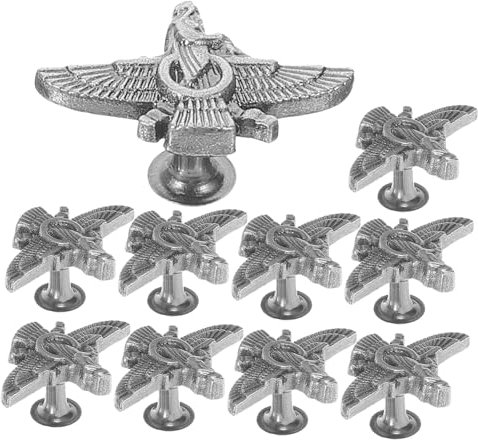 Tofficu 10piezas Botones Presión De Cuero Púas Para Zapatos Remaches Para Decoración De Ropa Estilo Punk