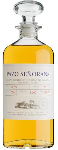 Pazo de Señorans - Aguardiente de Hierbas | Maceración natural en frío | 41 % vol. | Bouquet vegetal y equilibrado - 1 Botella 50cl