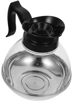 Uonlytech Cafetera De Acero Inoxidable Para Estufa Tetera Para Cocina Camping y Hogar Repuesto Para Cafetera Ninja Dispensador De Bebidas Jarra De Percolado