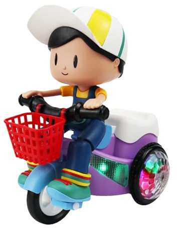 Spielzeugauto zum Zusammenbauen – Simulationsfahrzeug für Kinder, leichtes Spielzeug mit rotierender Musik, rotierende lustige Maschine, für Mädchen, Vorschule, Reisen, Spielzeit, Esc