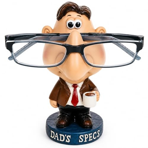 Glasses Holder For Dad Specs,Funny Glasses Stand Gift For Dad | Novelty Specs Holder For Dads On Birthdays,Fathers Day Gift Or Christmas.
