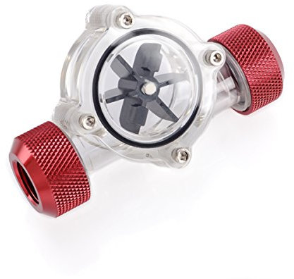 Bitspower G1/4 Zoll Durchflussanzeige Deep Blood Red