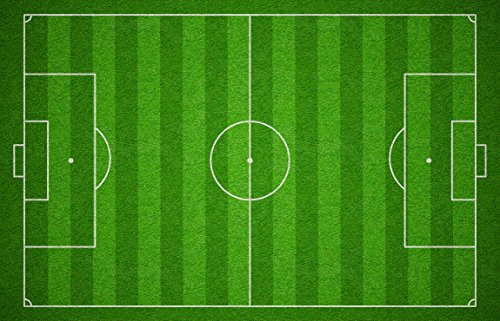 Oedim Kinderteppich für Kinderschlafzimmer, Fußball, PVC, 95 x 200 cm, Kinderteppich aus PVC