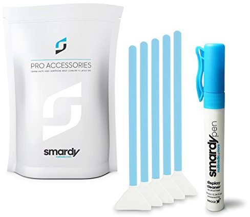 smardy Kit de Limpieza - 5X Swab de Microfibra 24mm + 10ml SprayPen con Rogge Sensor Cleaner