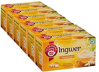 Teekanne Teekanne harmonisierender Ingwer-Kurkuma, 6er Pack, 6 x18 Teebeutel (6 x 32,4 g)