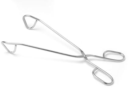 HENDI Servierzange, Gebogen Modell, Gschirrspülmaschinengeeignet, Küchenzange, Lebensmittel Zange, Grillzange, Kochzange, 300mm, Edelstahl 18/0