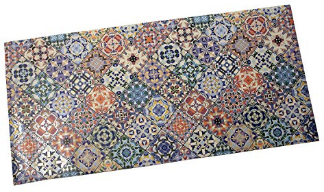 DRW Vinyl-Teppich mit Mosaik, 120 x 60 cm